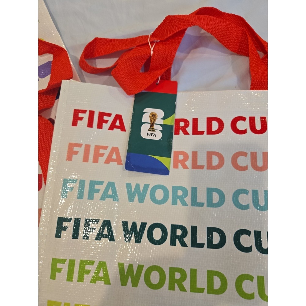 Set Of 3, FIFA World Cup 2026 Reusable Soccer Grocery Shopping - Picture 2 of 4